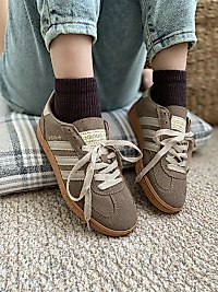 Adidas Spezial Kahverengi Süet – Koyu Krem Şeritli