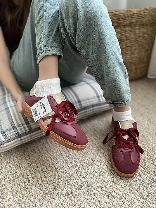 Adidas Samba Bordo – Bej Detaylı