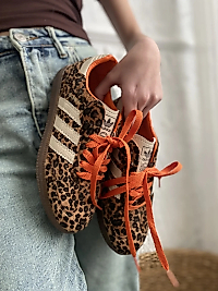 Adidas Samba Leopard Print – Turuncu Bağcıklı Özel Seri