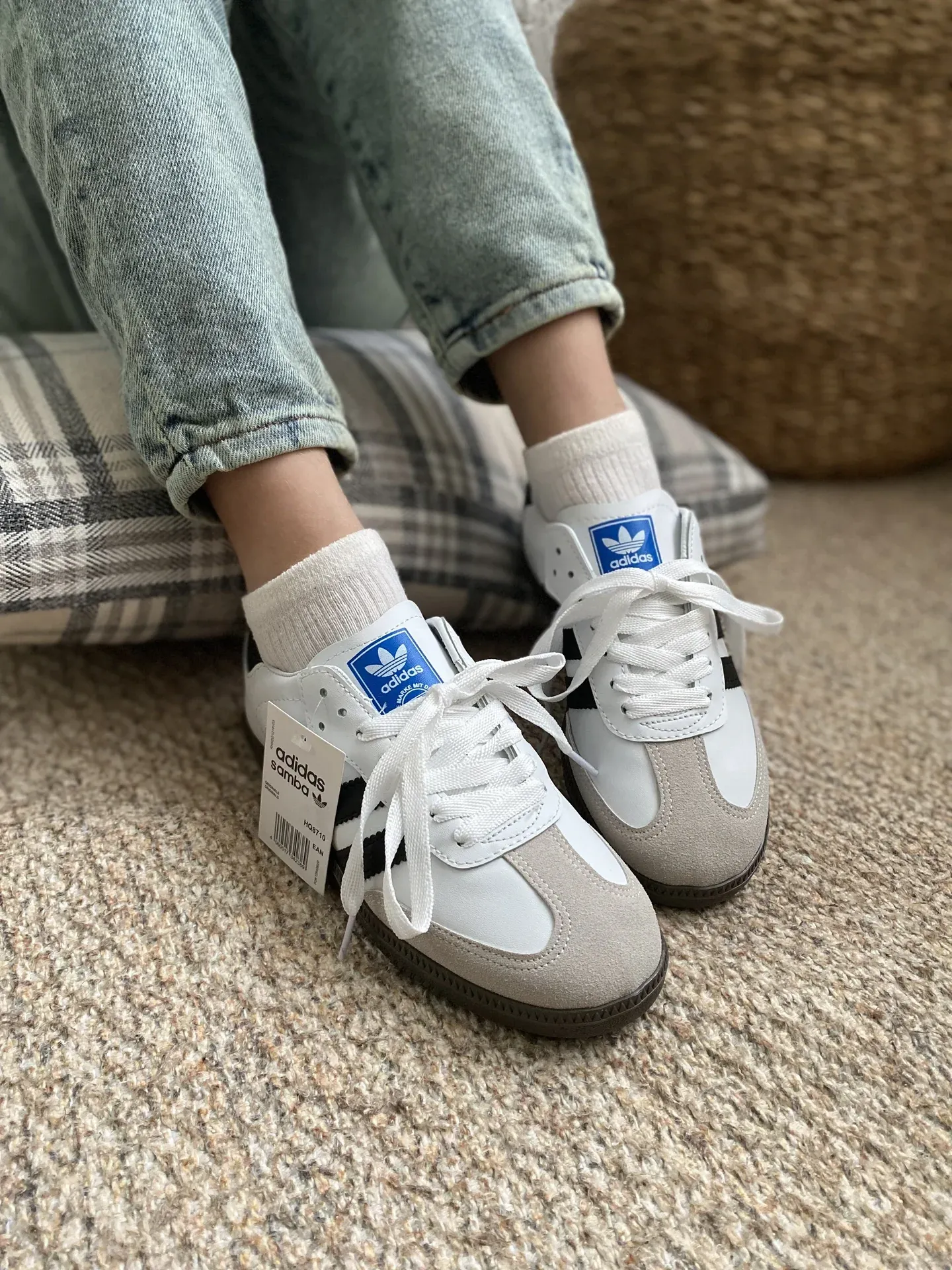 Adidas Samba Beyaz – Siyah Şeritli