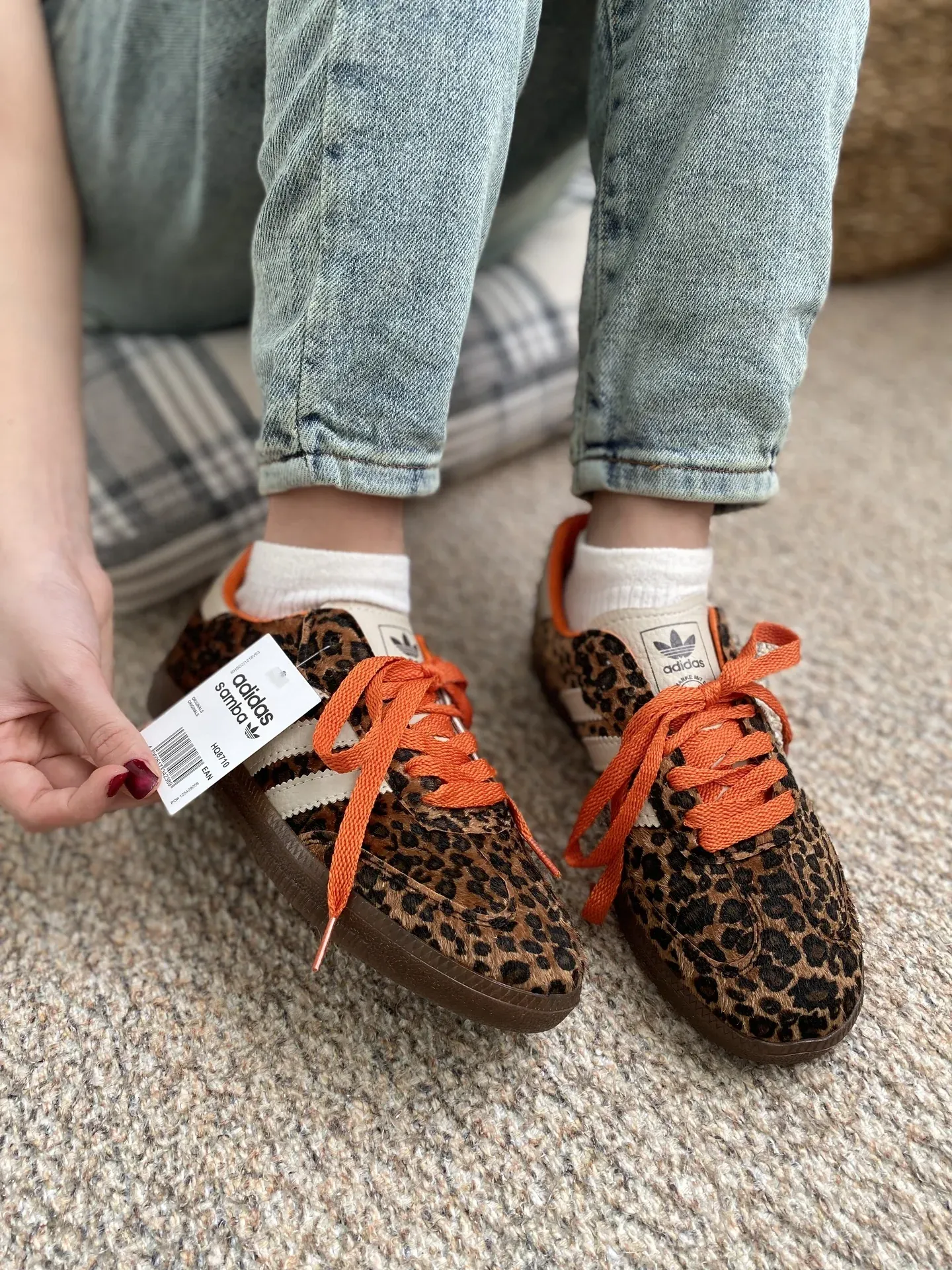 Adidas Samba Leopard Print – Turuncu Bağcıklı Özel Seri