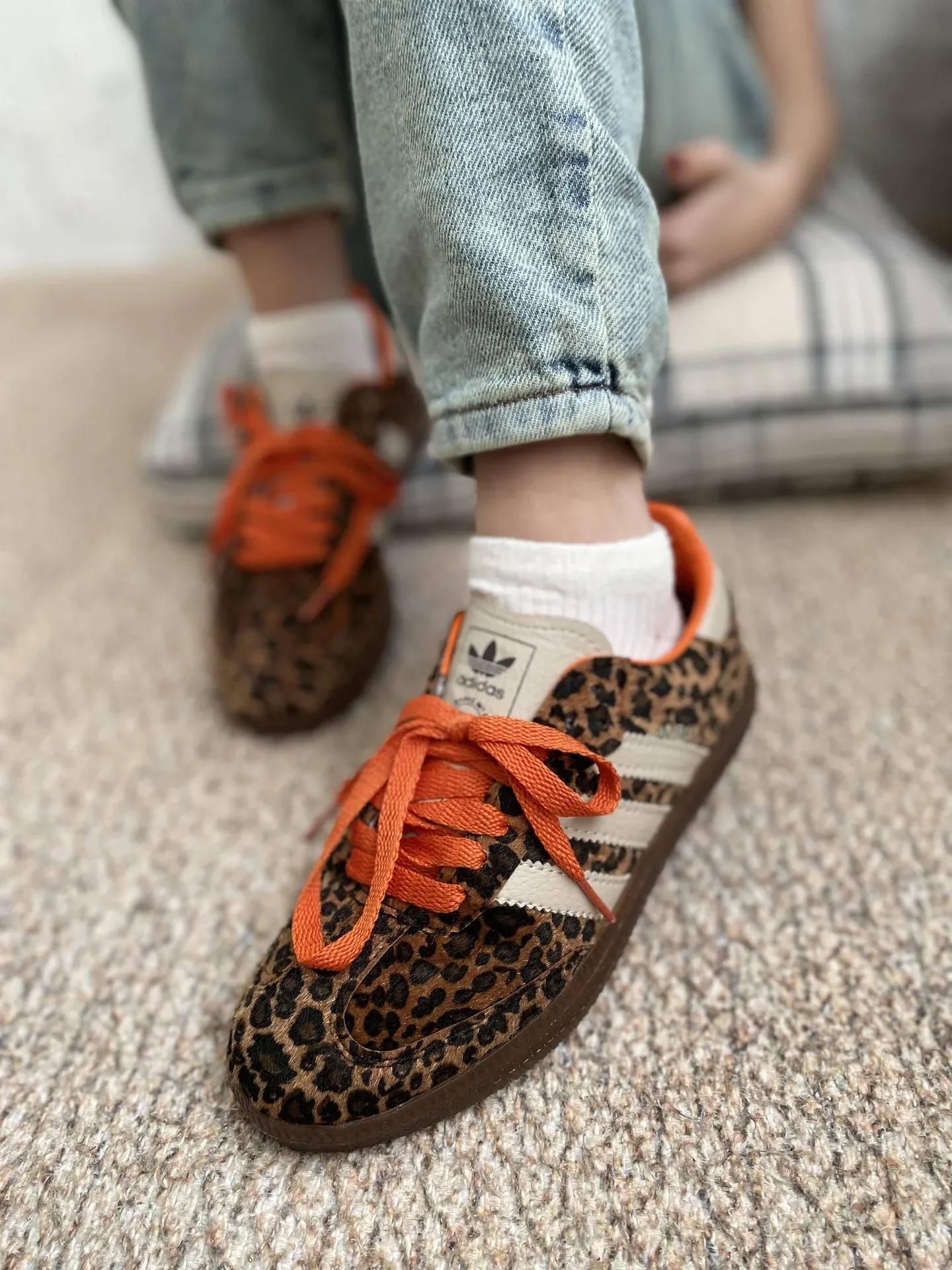 Adidas Samba Leopard Print – Turuncu Bağcıklı Özel Seri