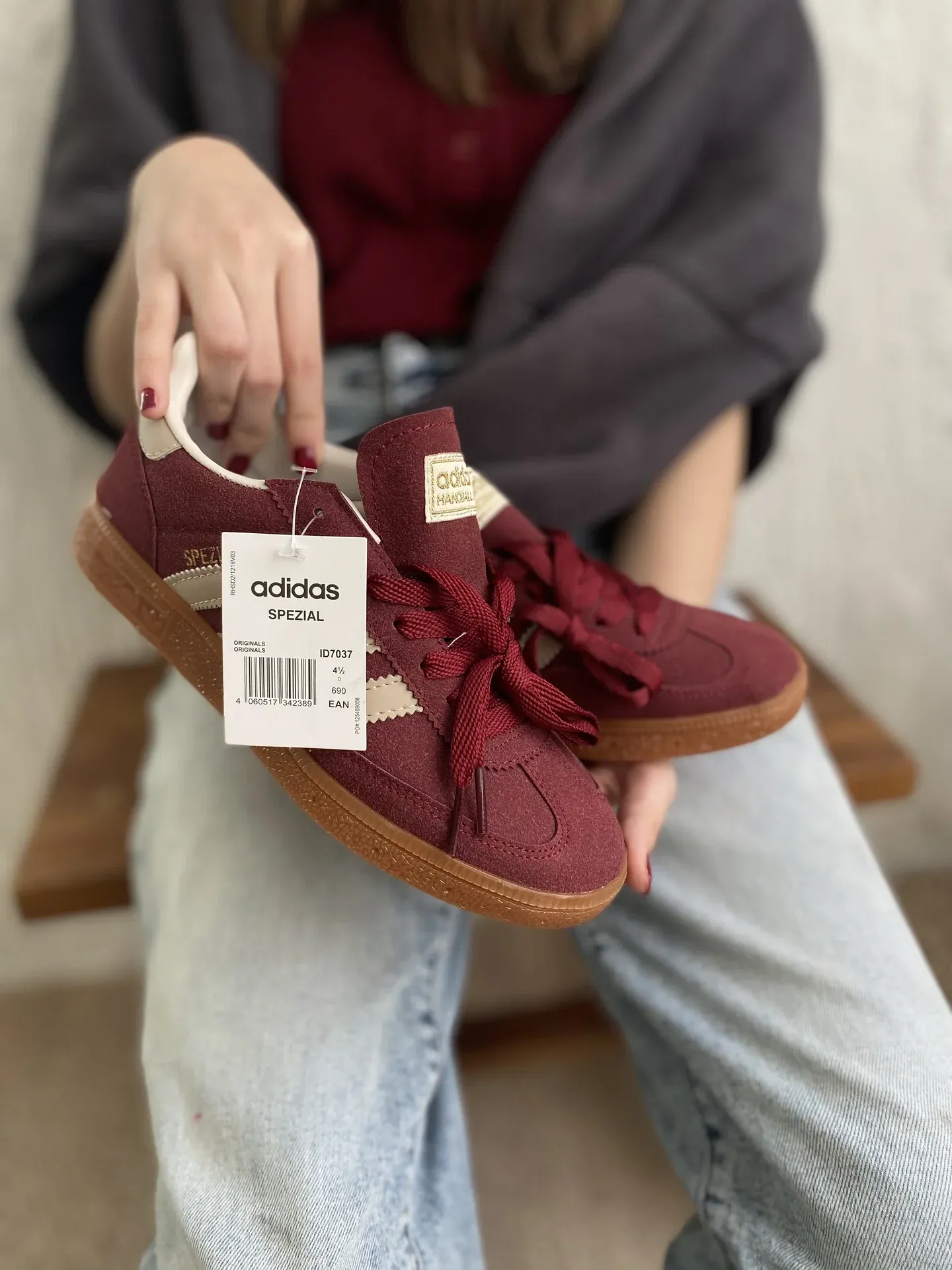 Adidas Spezial Bordo Süet